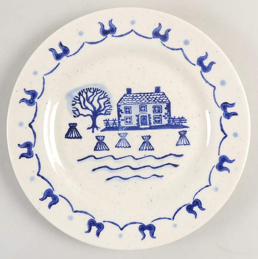 Provincial Blue Salad Plate by Metlox - Poppytrail - Vernon-1