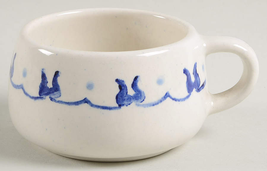 Provincial Blue Flat Cup by Metlox - Poppytrail - Vernon-1