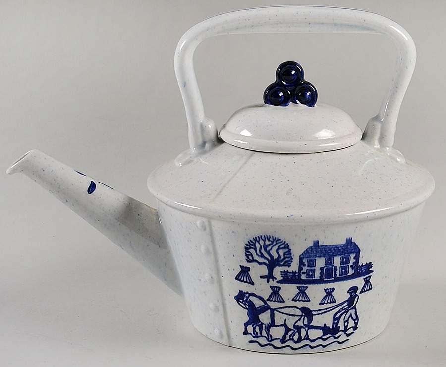 Provincial Blue Teapot & Lid by Metlox - Poppytrail - Vernon-1