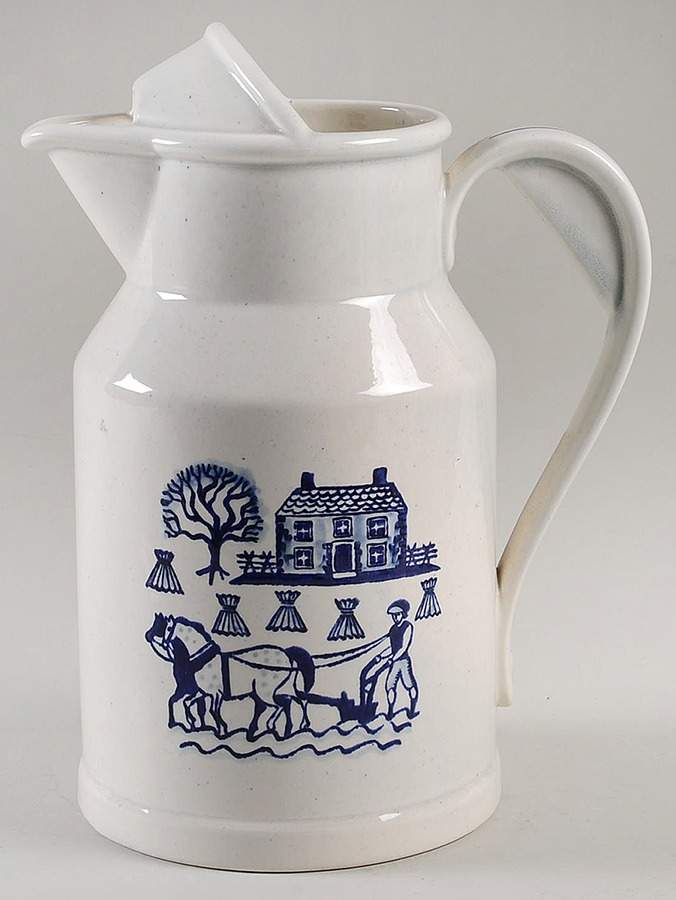 Provincial Blue 64 Oz Pitcher by Metlox - Poppytrail - Vernon-1