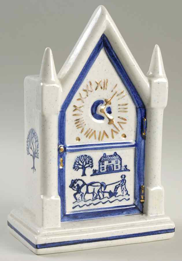 Provincial Blue Steeple Clock by Metlox - Poppytrail - Vernon-1