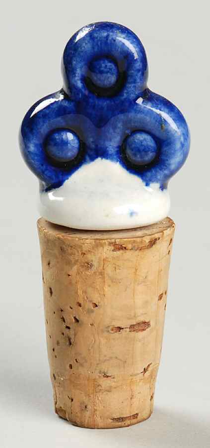 Provincial Blue Stopper for Vinegar/Oil by Metlox - Poppytrail - Vernon-1