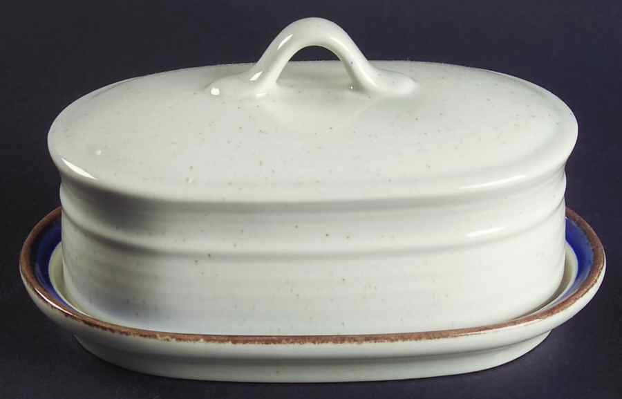 Primary Blue 1/4 Lb Covered Butter by Metlox - Poppytrail - Vernon-1
