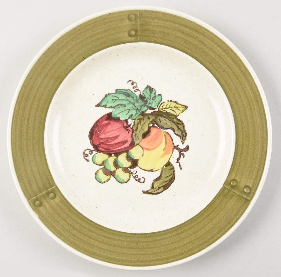 Provincial Fruit Green Salad Plate by Metlox - Poppytrail - Vernon-1