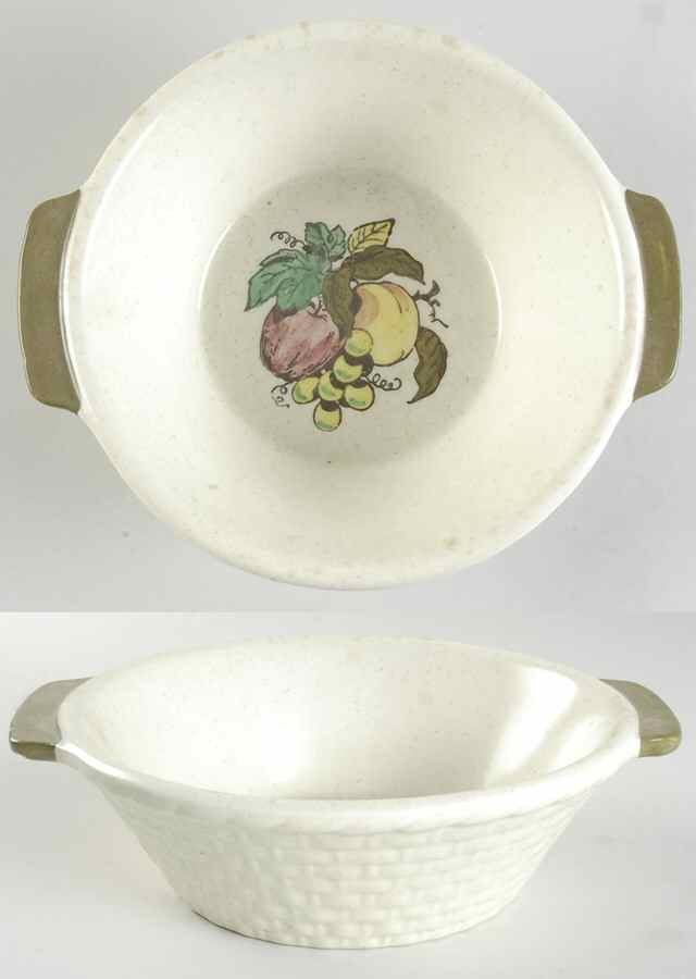 Provincial Fruit Green 9" Round Vegetable Bowl by Metlox - Poppytrail - Vernon-1