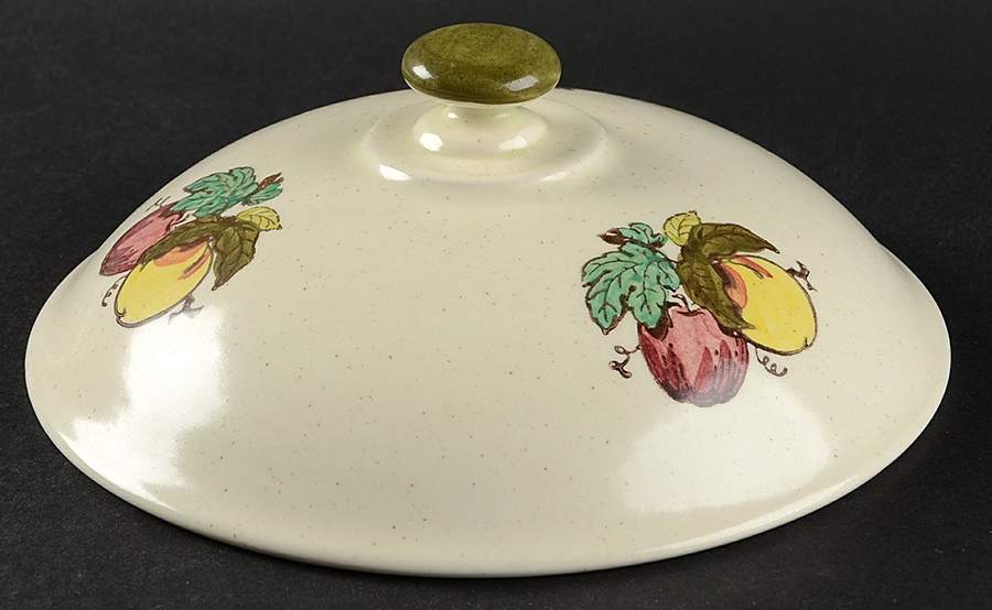 Provincial Fruit Green Lid for Round Vegetable by Metlox - Poppytrail - Vernon-1