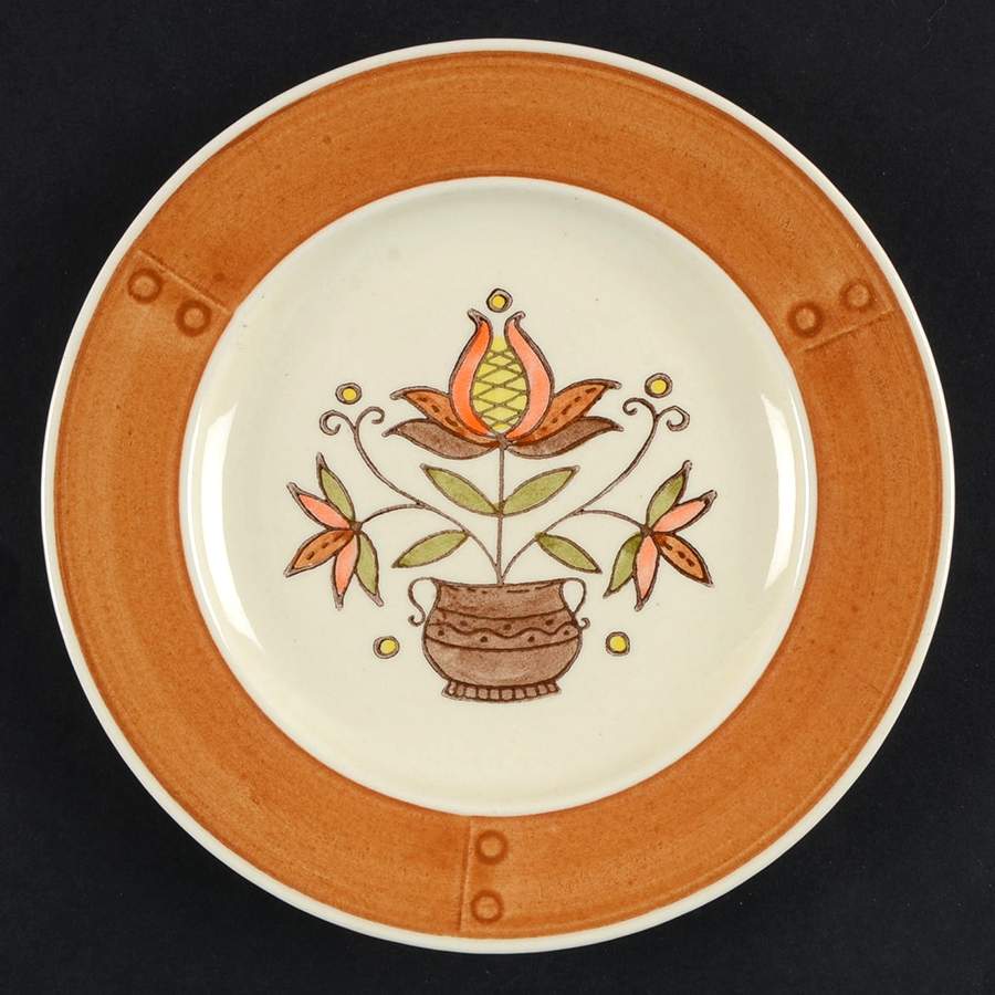 Provincial Flower Bread & Butter Plate by Metlox - Poppytrail - Vernon-1