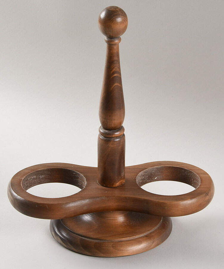 Provincial Rose Wood Base for Vinegar and Oil by Metlox - Poppytrail - Vernon-1