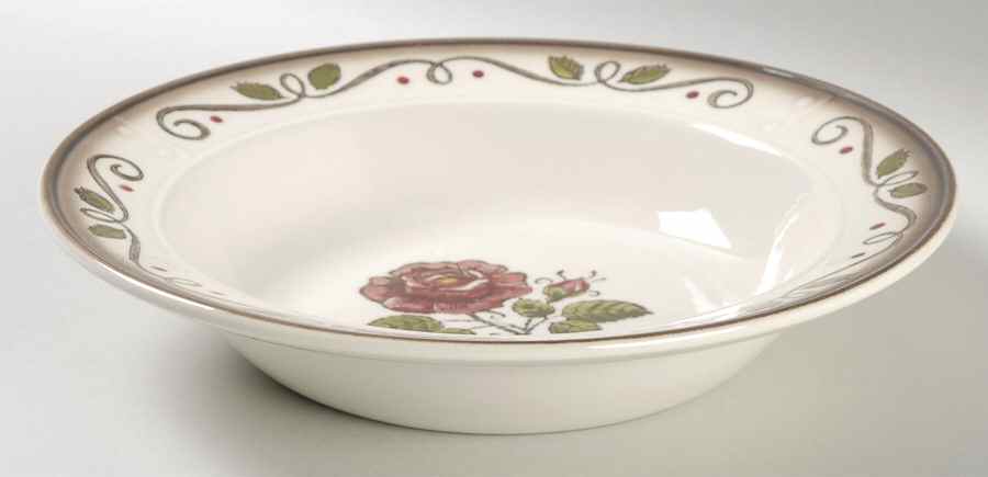 Provincial Rose Rim Soup Bowl by Metlox - Poppytrail - Vernon-1