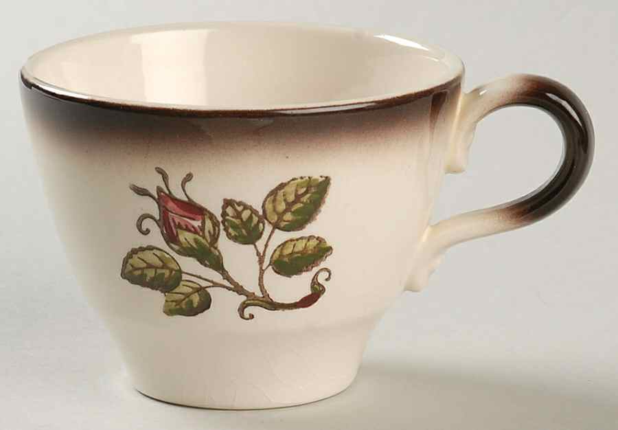 Provincial Rose Flat Cup by Metlox - Poppytrail - Vernon-1