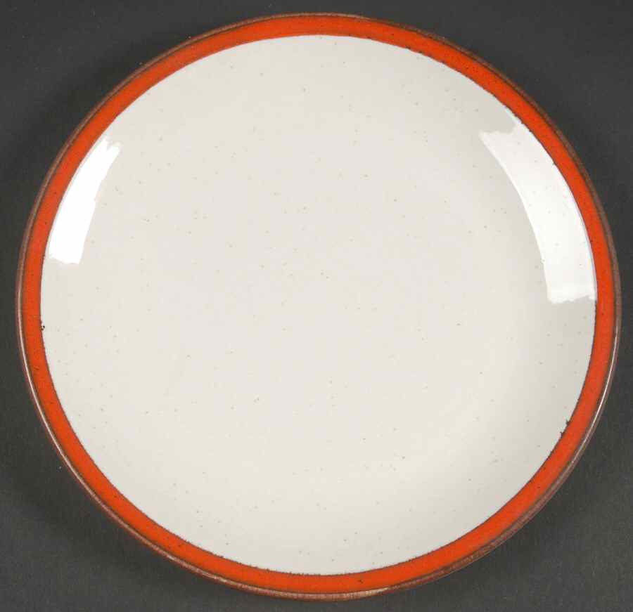 Primary Red Bread & Butter Plate by Metlox - Poppytrail - Vernon-1