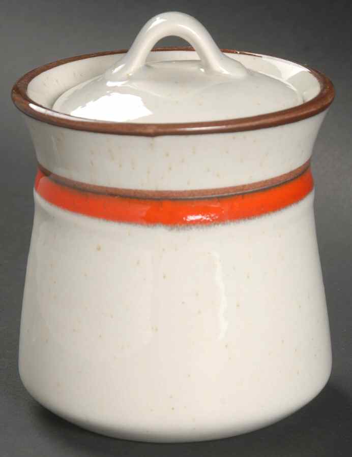 Primary Red Sugar Bowl & Lid by Metlox - Poppytrail - Vernon-1
