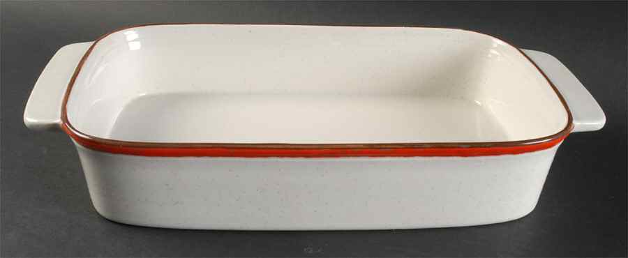 Primary Red 15" Rectangular Baker by Metlox - Poppytrail - Vernon-1