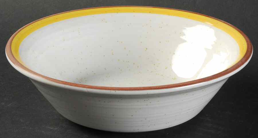 Primary Yellow Coupe Cereal Bowl by Metlox - Poppytrail - Vernon-1