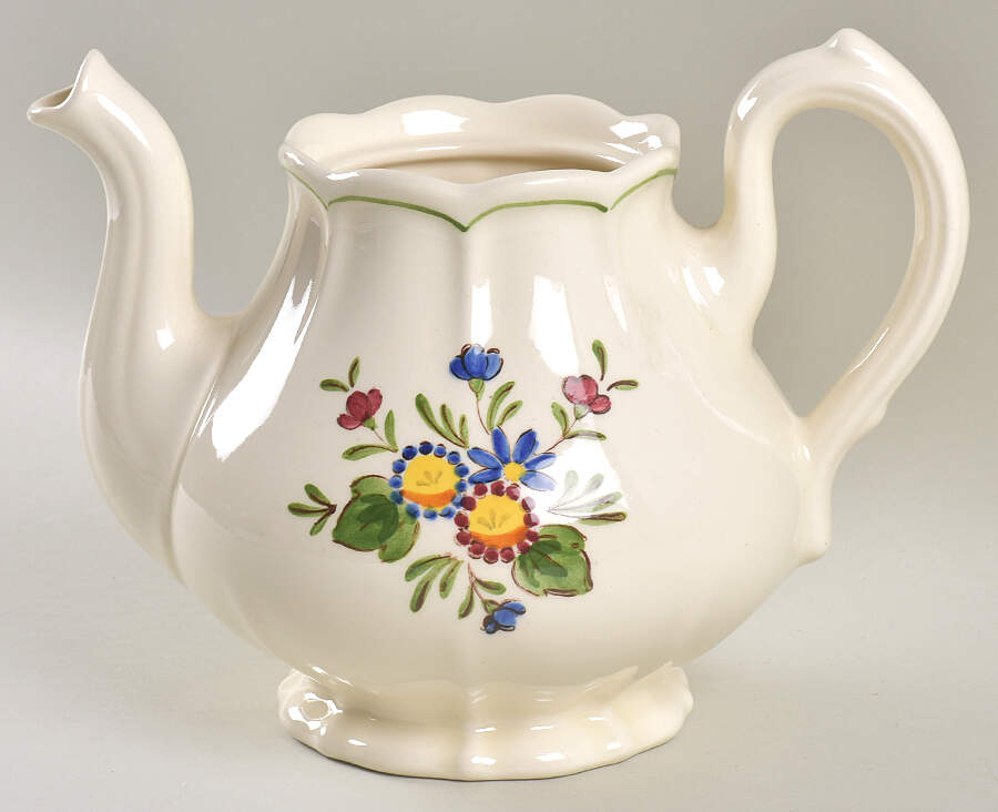 Quail Ridge Teapot No Lid by Metlox - Poppytrail - Vernon-1