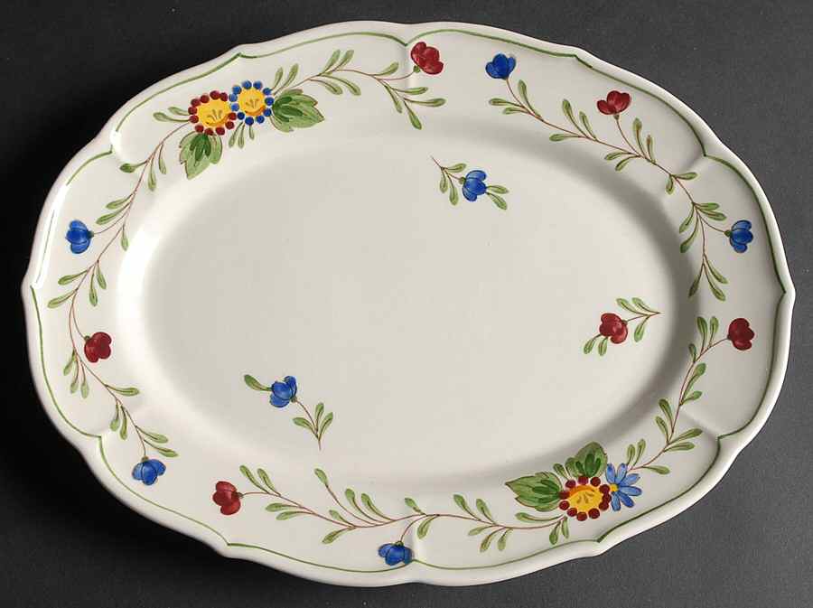 Quail Ridge 11" Oval Serving Platter by Metlox - Poppytrail - Vernon-1