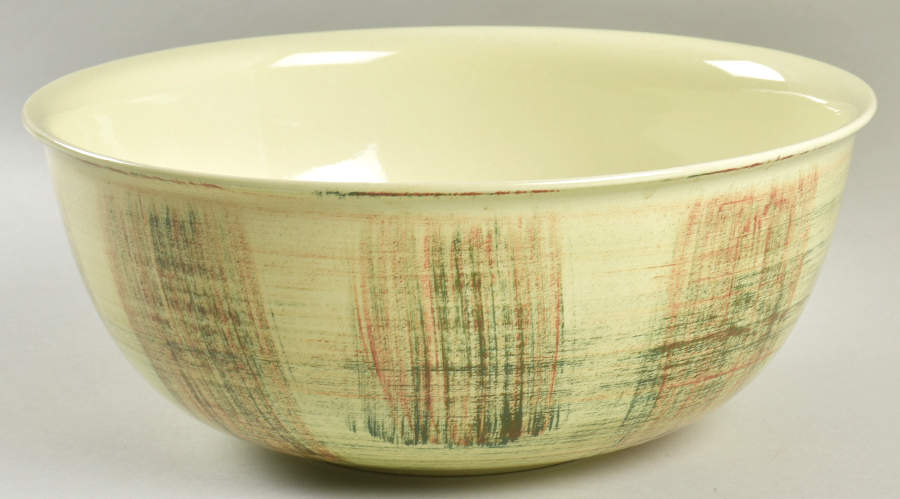 Raffia 10" Large Salad Serving Bowl by Metlox - Poppytrail - Vernon-1