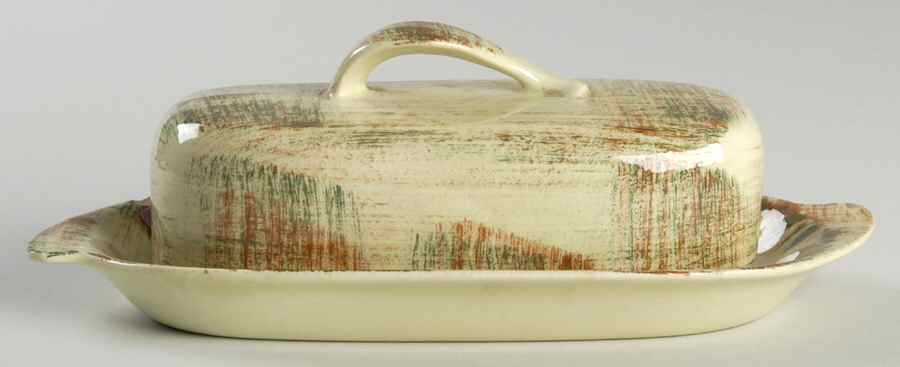 Raffia 1/4 Lb Covered Butter by Metlox - Poppytrail - Vernon-1