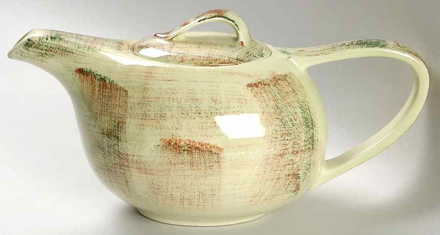 Raffia Teapot & Lid by Metlox - Poppytrail - Vernon-1