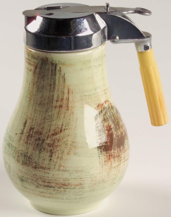 Raffia Syrup with Metal Lid by Metlox - Poppytrail - Vernon-1