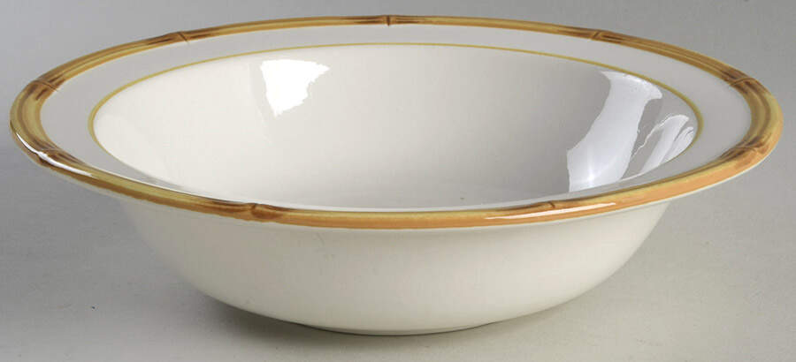 Rattan 9" Round Vegetable Bowl by Metlox - Poppytrail - Vernon-1