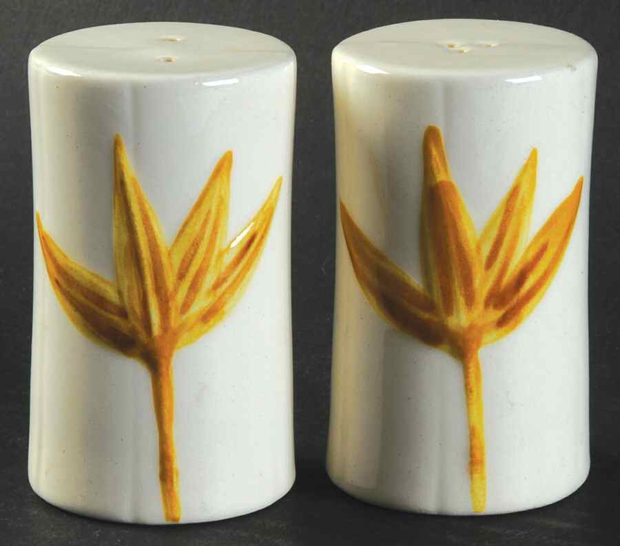 Rattan Salt & Pepper Set by Metlox - Poppytrail - Vernon-1