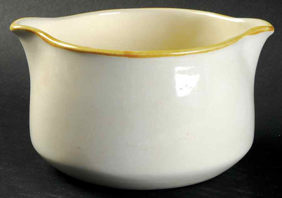 Rattan Gravy Boat by Metlox - Poppytrail - Vernon-1