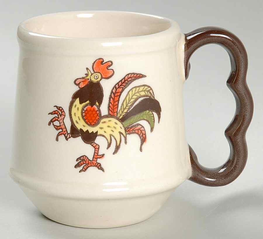 Red Rooster Mug by Metlox - Poppytrail - Vernon-1