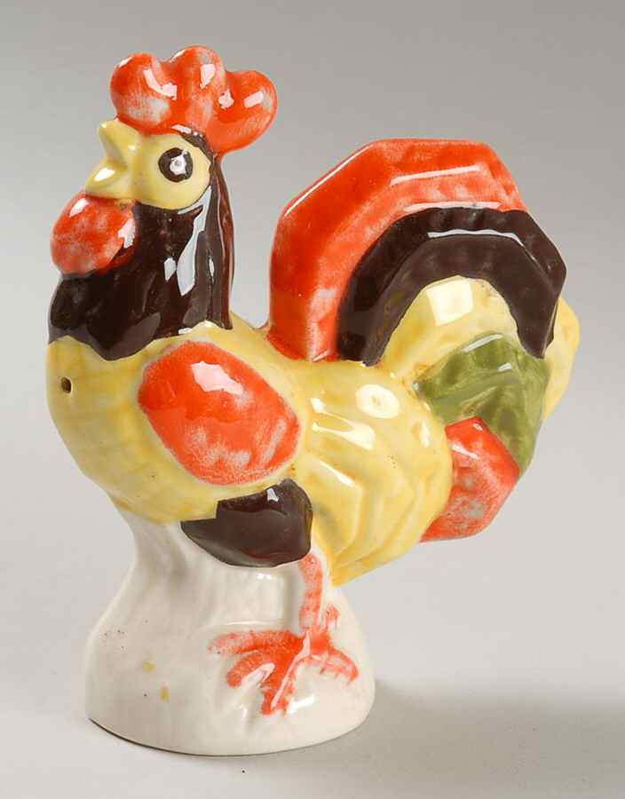 Red Rooster Rooster Pepper Shaker by Metlox - Poppytrail - Vernon-1