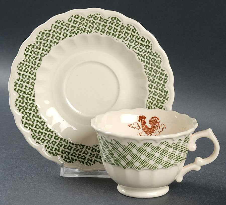Rfd Footed Cup & Saucer Set by Metlox - Poppytrail - Vernon-1