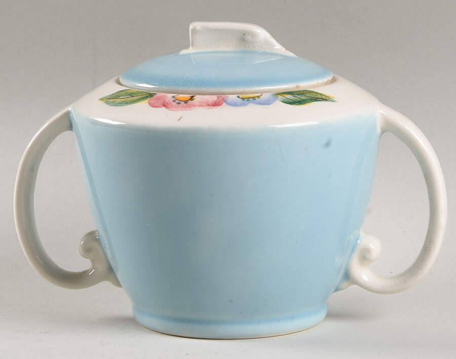 Rio Vista Sugar Bowl & Lid by Metlox - Poppytrail - Vernon-1