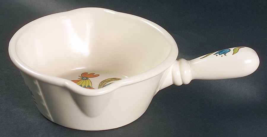 Rooster Bleu Gravy Boat by Metlox - Poppytrail - Vernon-1