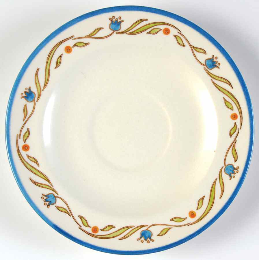 Rooster Bleu Saucer by Metlox - Poppytrail - Vernon-1