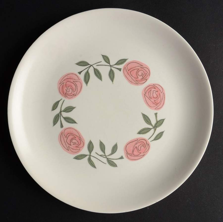 Rose A Day Salad Plate by Metlox - Poppytrail - Vernon-1