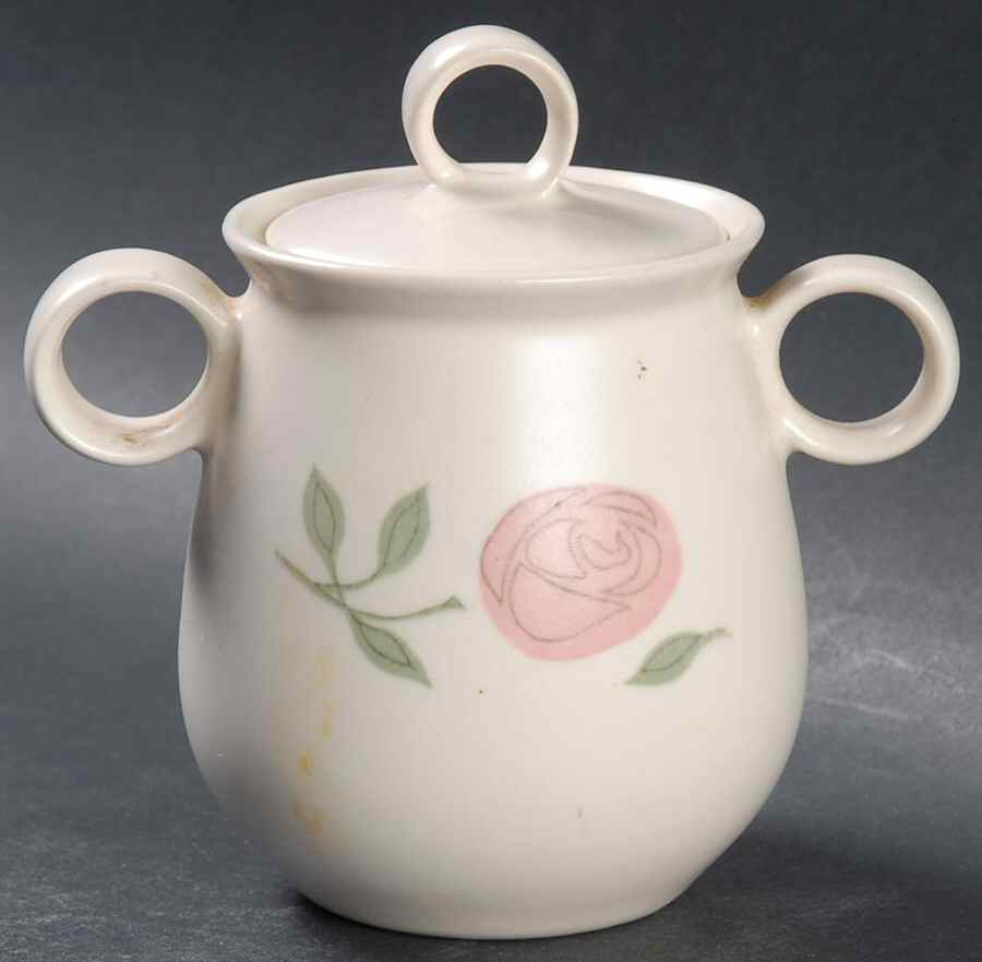 Rose A Day Sugar Bowl & Lid by Metlox - Poppytrail - Vernon-1