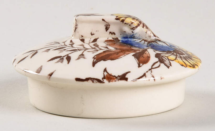 Santa Barbara Lid for Sugar Bowl by Metlox - Poppytrail - Vernon-1