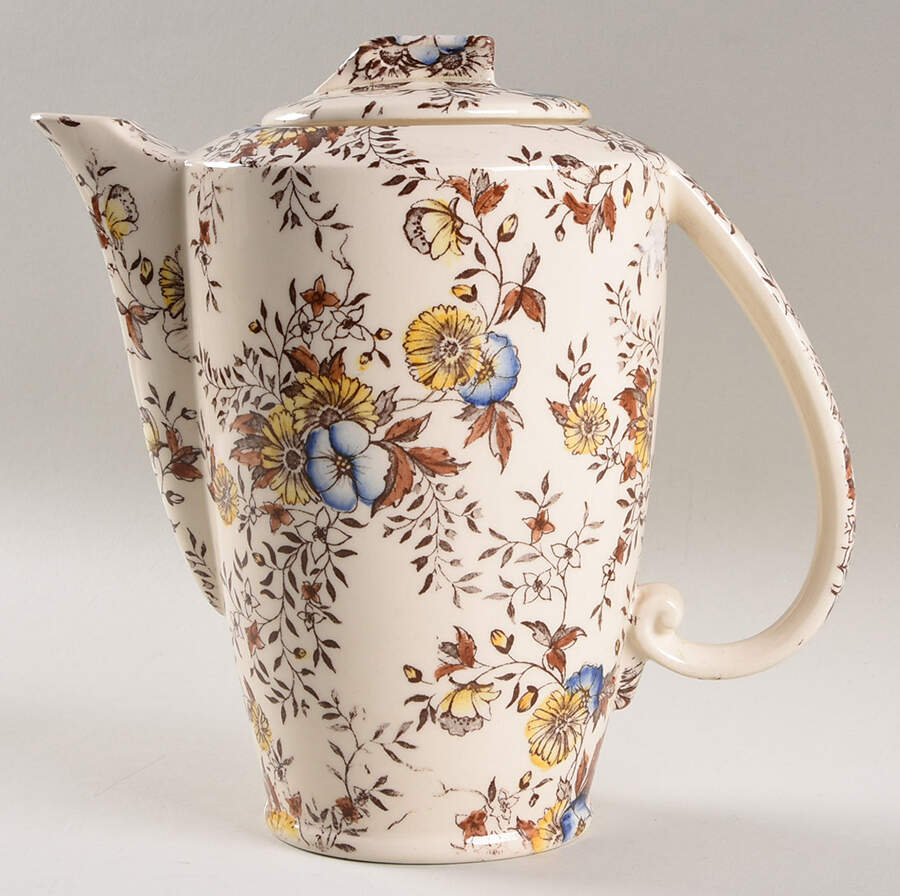 Santa Barbara Coffee Pot & Lid by Metlox - Poppytrail - Vernon-1