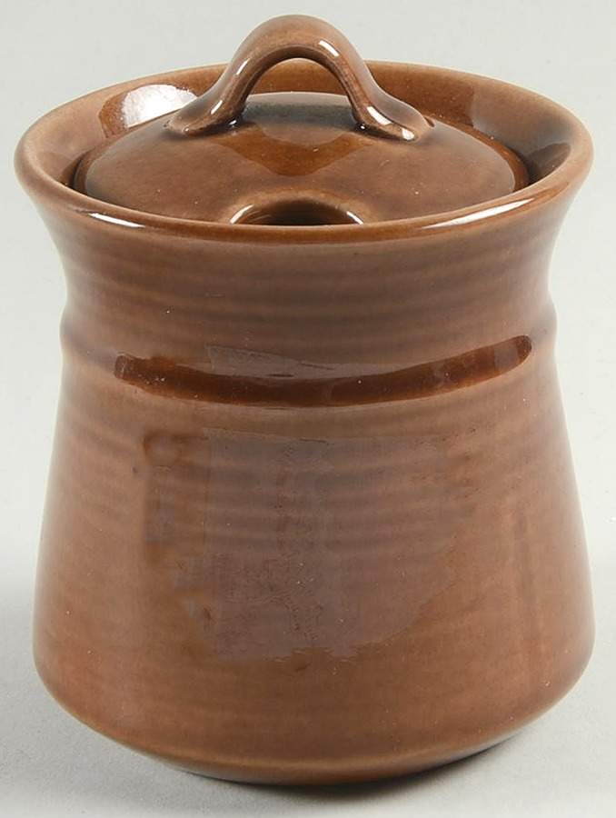 San Clemente Hacienda La Casa Brown Sugar Bowl & Lid by Metlox - Poppytrail - Vernon-1