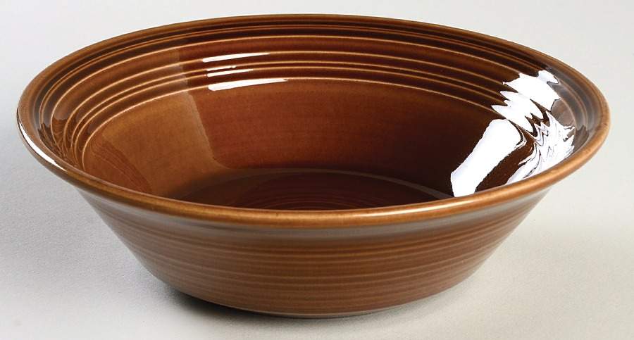 San Clemente Hacienda La Casa Brown Coupe Cereal Bowl by Metlox - Poppytrail - Vernon-1