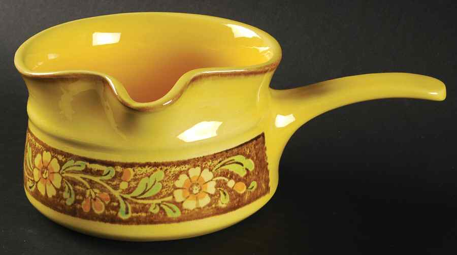 San Clemente Spanish Yellow Gravy Boat by Metlox - Poppytrail - Vernon-1