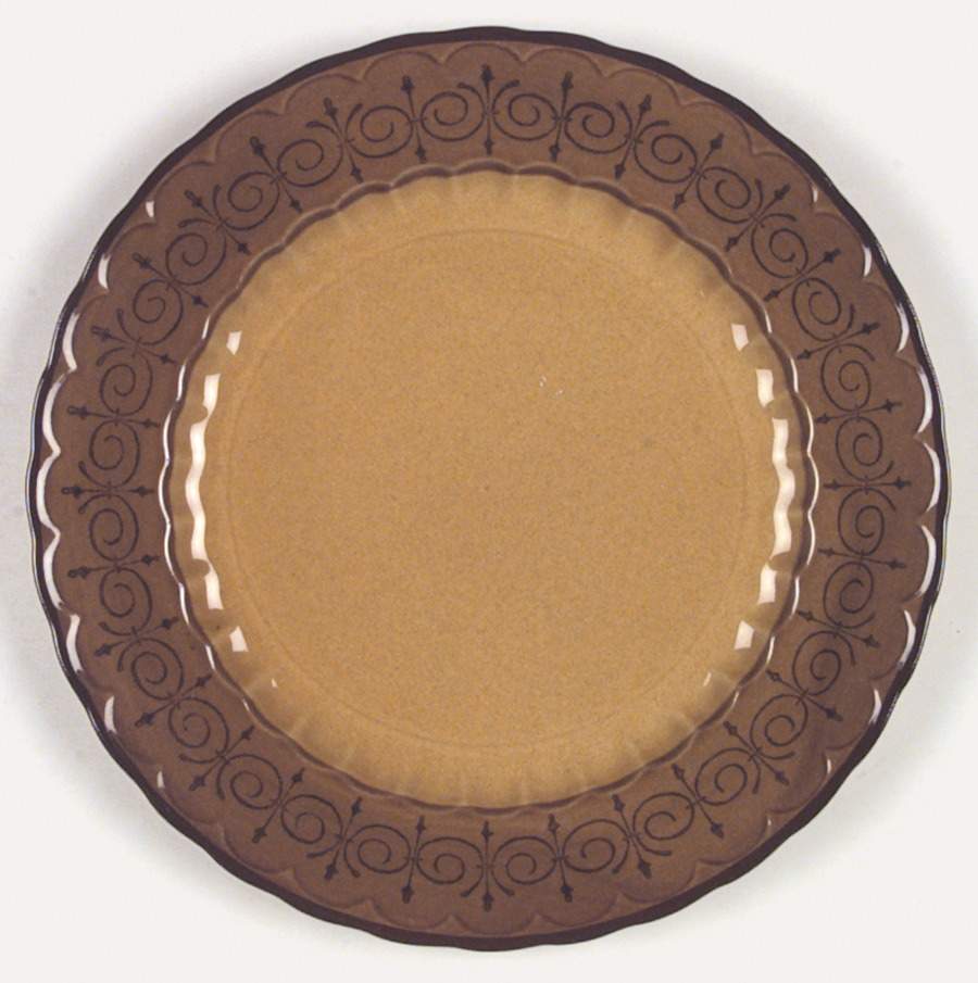 San Fernando Gold Dinner Plate by Metlox - Poppytrail - Vernon-1