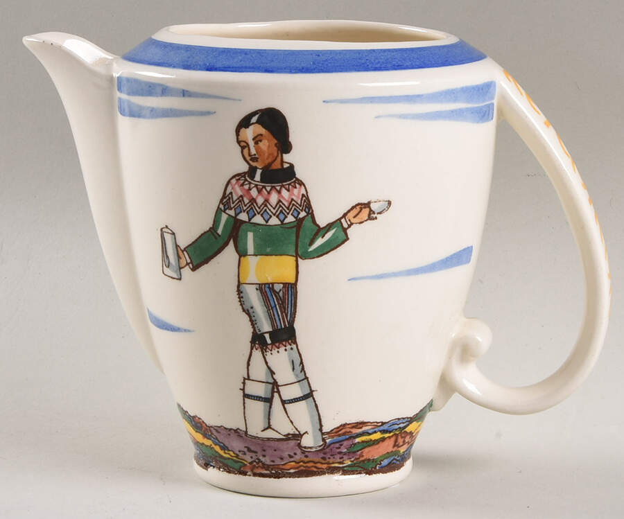 Salamina Mini Coffee Pot No Lid by Metlox - Poppytrail - Vernon-1