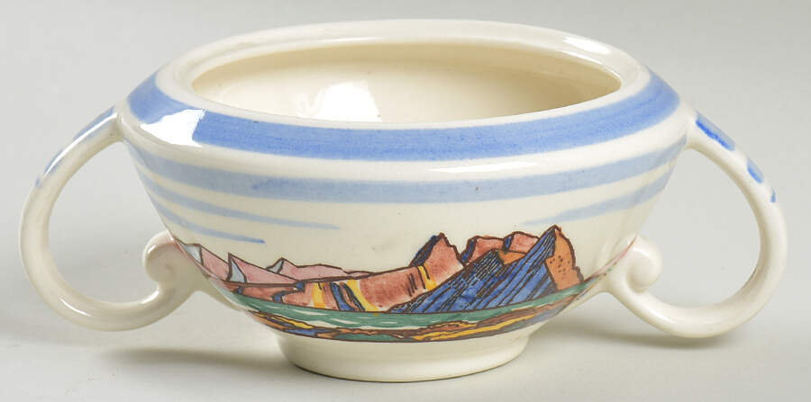 Salamina Sugar Bowl No Lid by Metlox - Poppytrail - Vernon-1