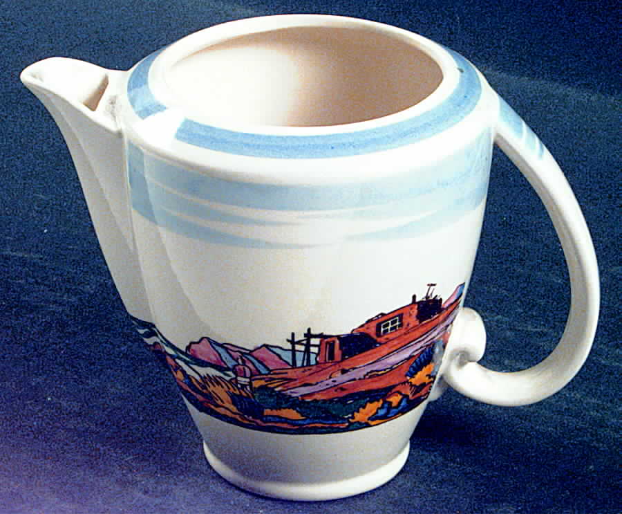 Salamina Mini Coffee Pot No Lid by Metlox - Poppytrail - Vernon-1