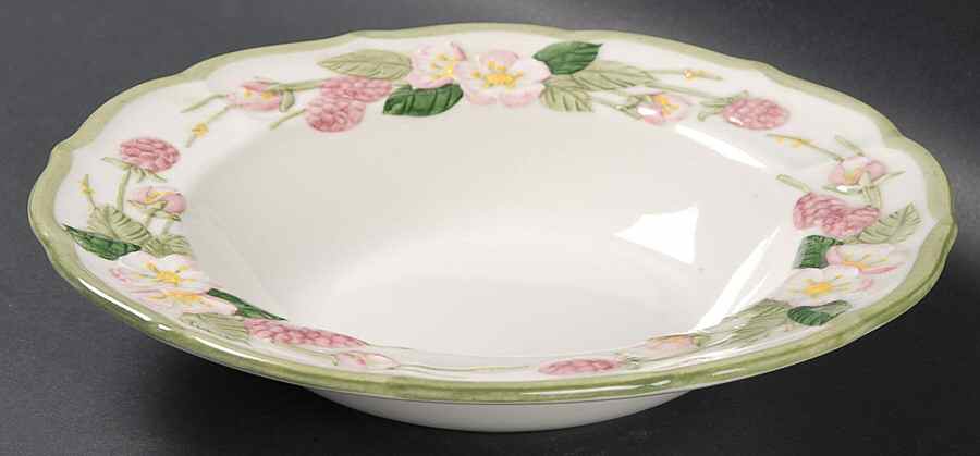 Sculptured Berry Rim Soup Bowl by Metlox - Poppytrail - Vernon-1