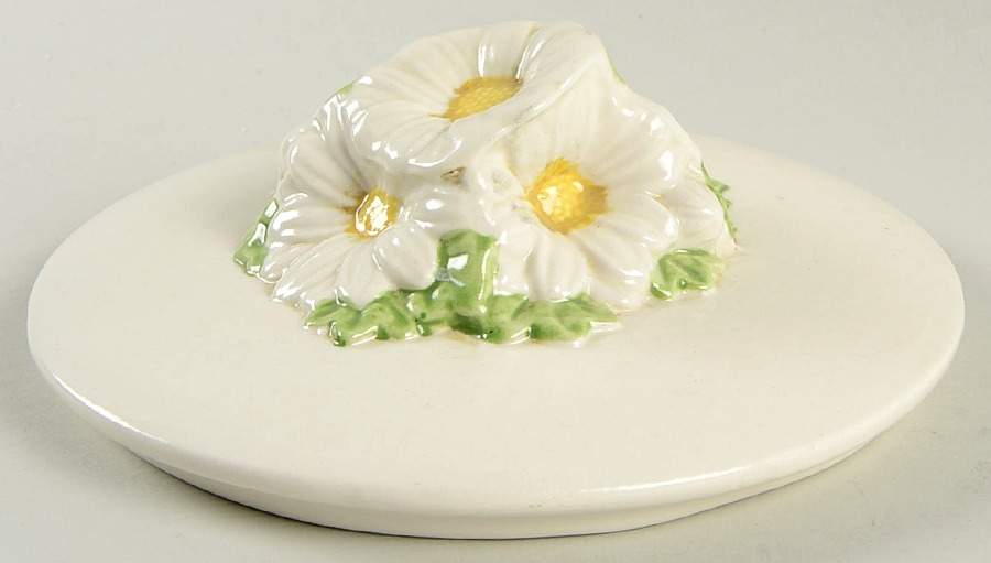 Sculptured Daisy Lid for Cookie Jar by Metlox - Poppytrail - Vernon-1