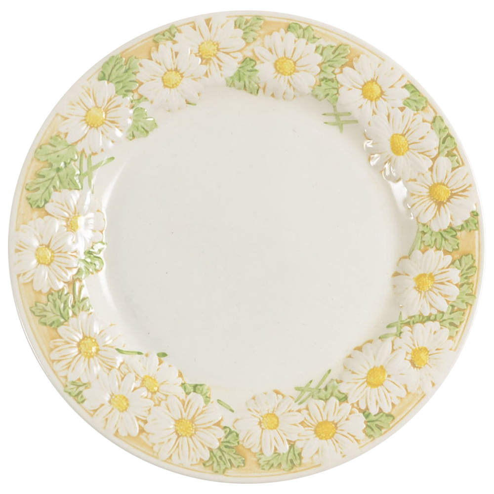 Sculptured Daisy Dinner Plate by Metlox - Poppytrail - Vernon-1