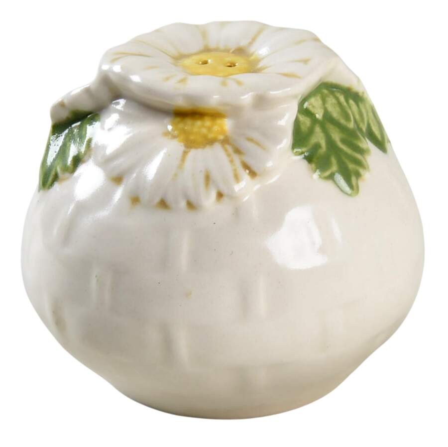 Sculptured Daisy Salt Shaker by Metlox - Poppytrail - Vernon-1