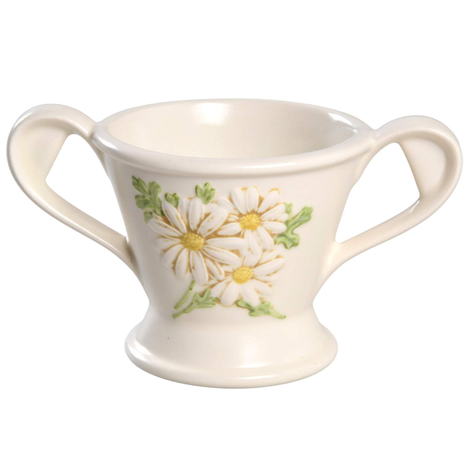 Sculptured Daisy Sugar Bowl No Lid by Metlox - Poppytrail - Vernon-1