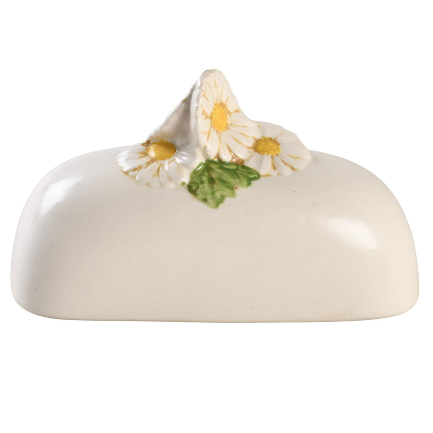Sculptured Daisy Lid for 1/4 Lb Butter by Metlox - Poppytrail - Vernon-1